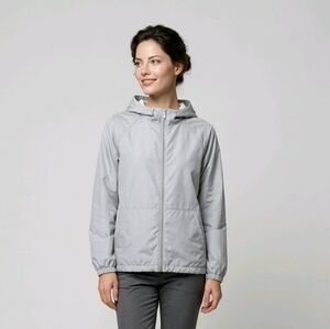 Lightweight Hooded Windbreaker Jacket